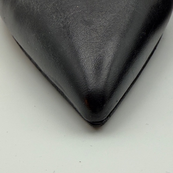 VALENTINO NOIR ROCKSTUD BLACK 100MM SLING BACK PUMPS SIZE 40.5 - Picture 3 of 12